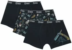 "Set Van Drie Boxershorts" Boxerset Zwart Van RED By EMP