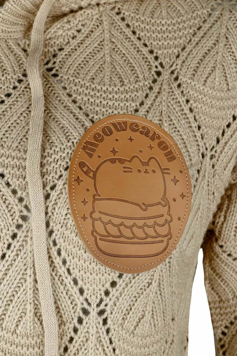 "Meowcaron" Trui Met Capuchon Donkerbeige Van Pusheen - Afbeelding 3