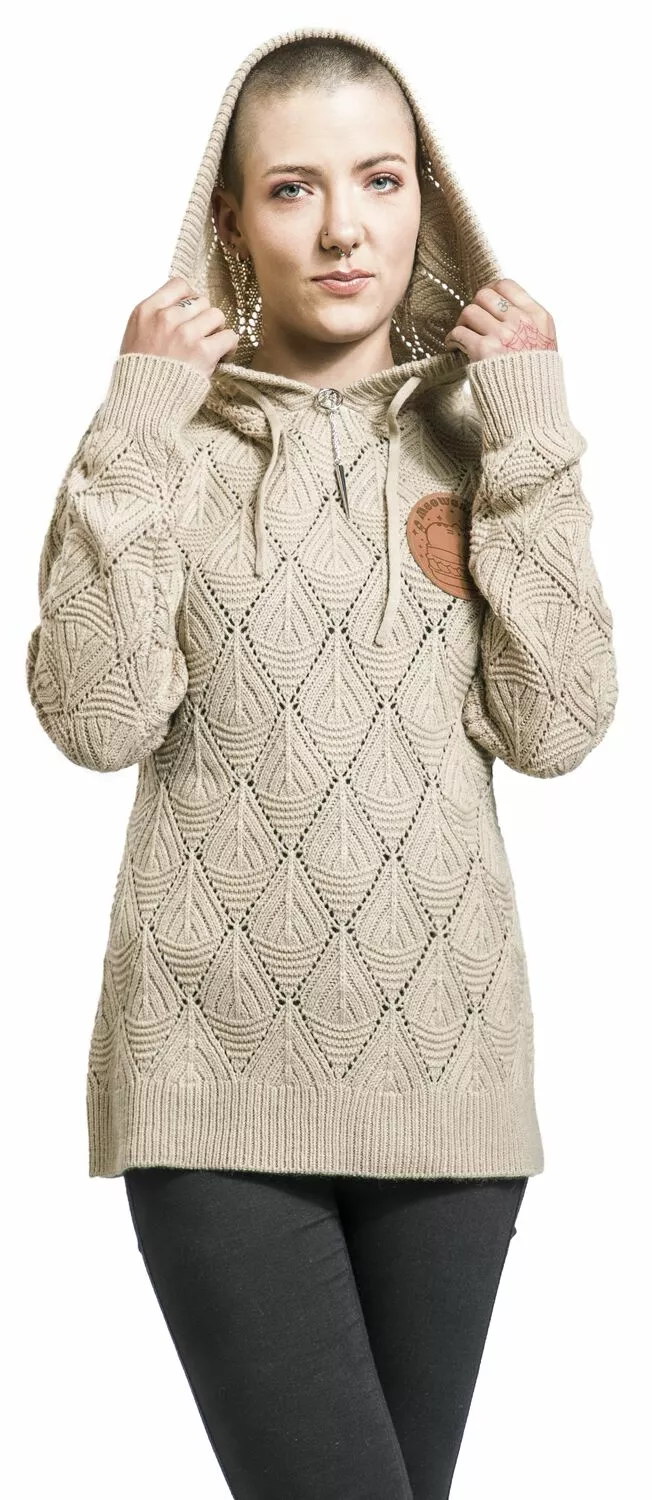 "Meowcaron" Trui Met Capuchon Donkerbeige Van Pusheen - Afbeelding 4