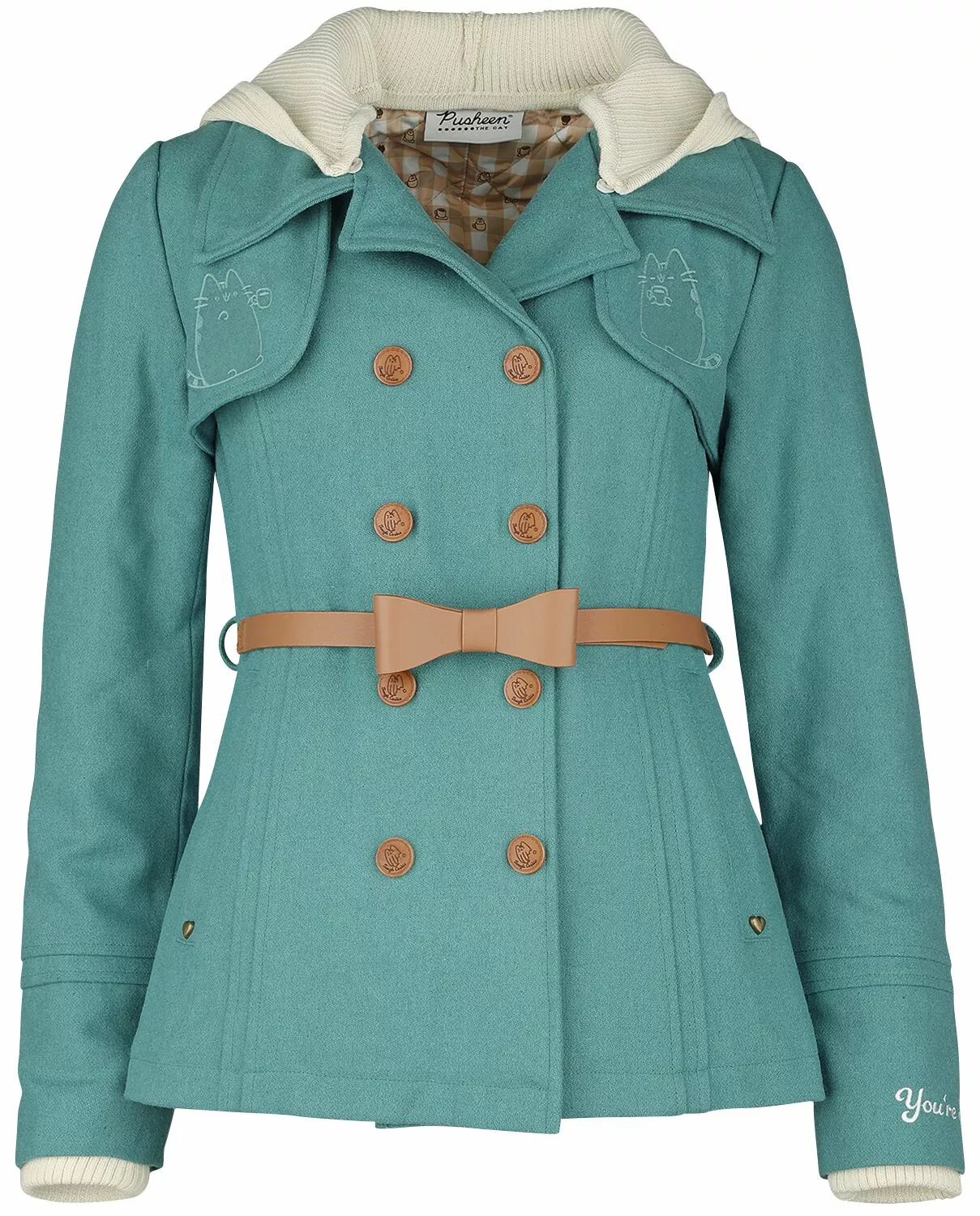 "Meowcaron" Korte Jas Mint Van Pusheen