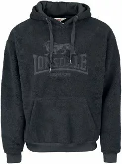 "NEWCHAPEL" Trui Met Capuchon Zwart Van Lonsdale London