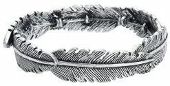 "Feathers" Armband Zilverkleurig Van Black Premium By EMP