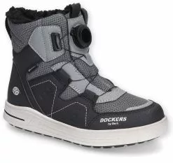 "Docktex Boots" Kinderlaarzen Zwart-grijs Van Dockers By Gerli