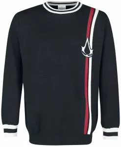 "Classic Logo - Christmas" Christmas Jumper Zwart Van Assassin's Creed