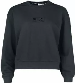"BANSKO Cropped Crew Sweat" Sweatshirts Zwart Van Fila