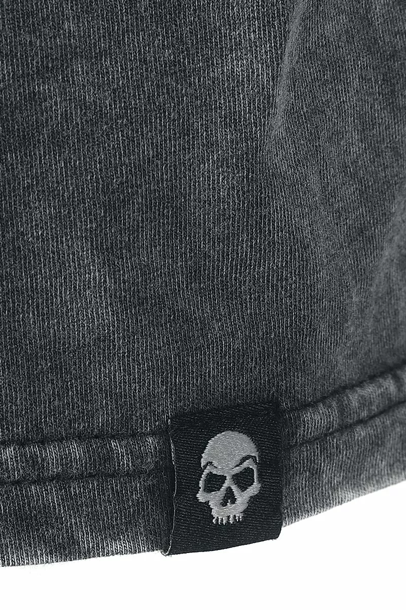 "T-shirt Met Old-school Print" T-shirt Grijs Van Rock Rebel By EMP - Afbeelding 4