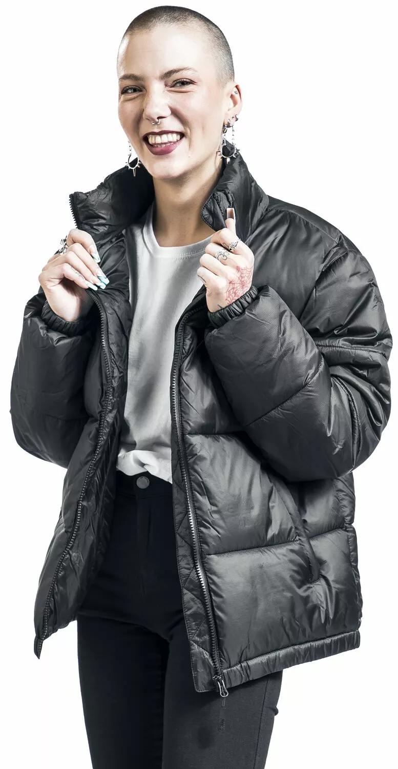 "SANDIA Puff Jacket" Winterjas Zwart Van Fila - Afbeelding 7