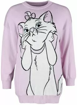 "Marie" Gebreide Trui Lichtroze Van Aristocats