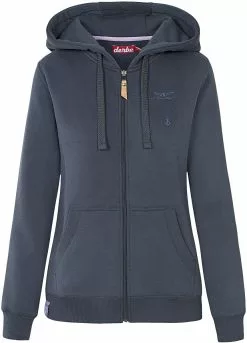 "Papieren Bootje" Vest Met Capuchon Blauw Van Derbe Hamburg