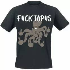 Brandfun Tierisch "Fucktopus" T-shirt Zwart Van Tierisch