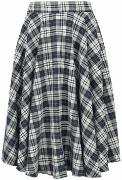 "Winter Geruite Rok" Lange Rok Meerkleurig Van Banned Retro