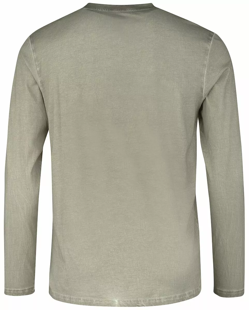 "Longsleeve Met Doodskop Patch" Shirt Met Lange Mouwen Grijs Van RED By EMP - Afbeelding 2