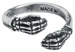 "Last Embrace" Ring Zilverkleurig Van Alchemy Gothic