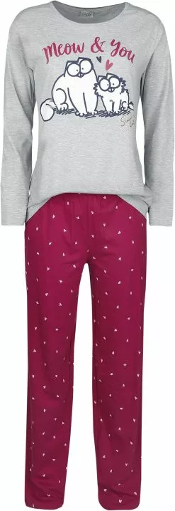 "Meow & You" Pyjama Meerkleurig Van Simon' S Cat