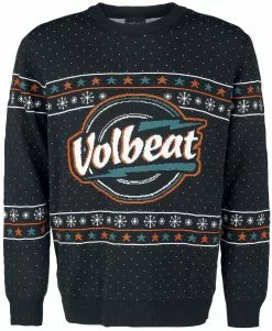 "Holiday Sweater 2022" Christmas Jumper Zwart Van Volbeat