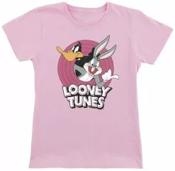 "Kids - Bugs & Daffy" T-shirt Lichtroze Van Looney Tunes