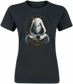 "Scarab Crest" T-shirt Zwart Van Moon Knight