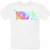 "Kids - Pride Gradient Logo" T-shirt Wit Van Kiss