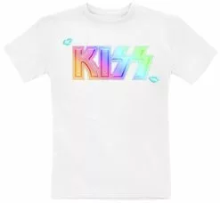"Kids - Pride Gradient Logo" T-shirt Wit Van Kiss
