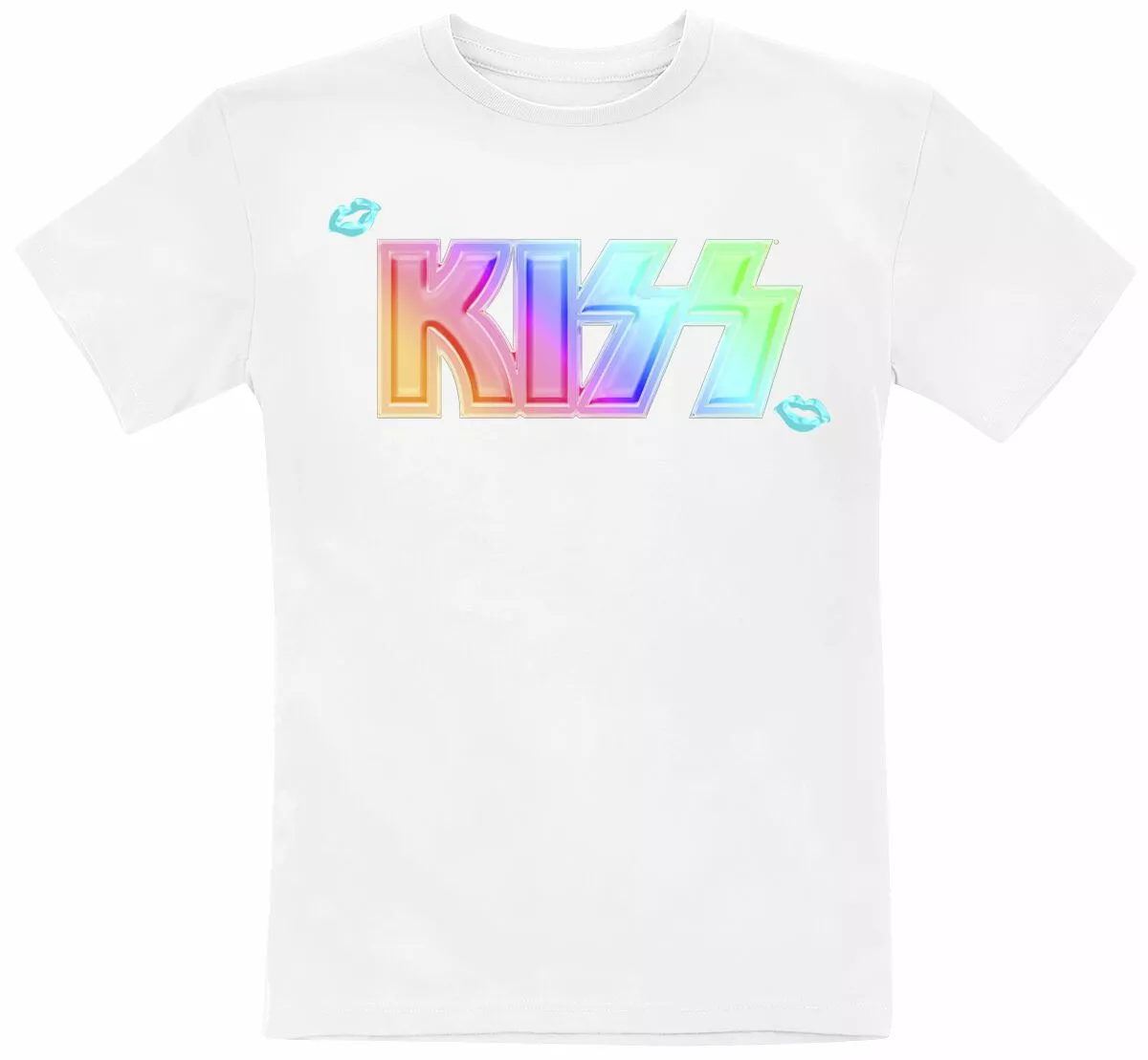 "Kids - Pride Gradient Logo" T-shirt Wit Van Kiss