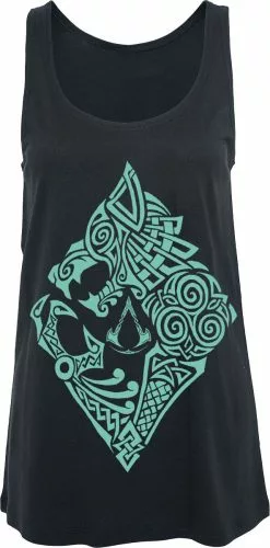 "Valhalla - Celtic Symbol" Top Zwart Van Assassin's Creed