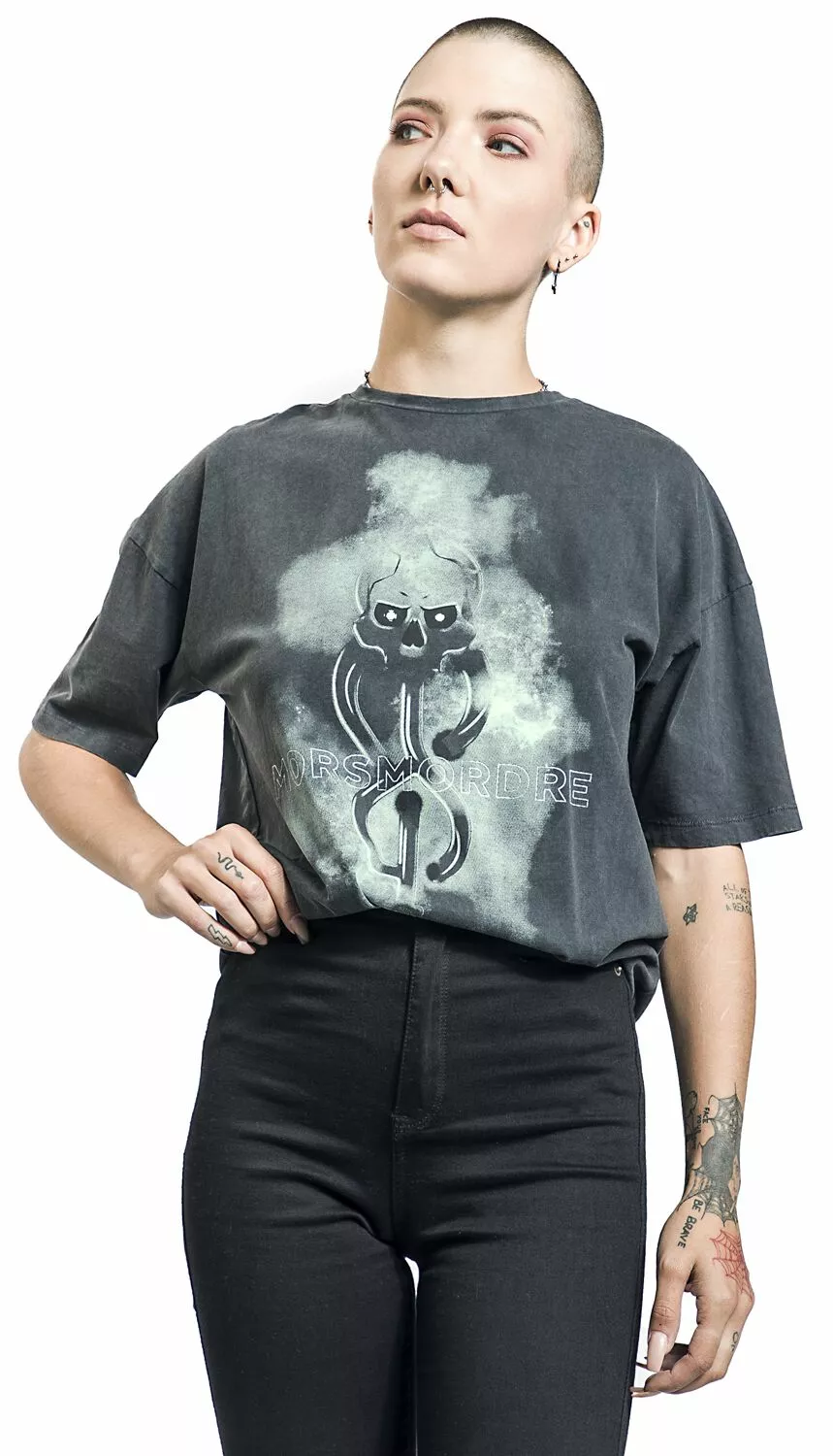 "Dark Mark" T-shirt Grijs Van Harry Potter - Afbeelding 4