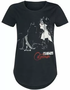 "Meow" T-shirt Zwart Van Batman