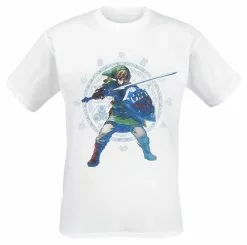 "Skyward Sword Pose" T-shirt Wit Van The Legend Of Zelda
