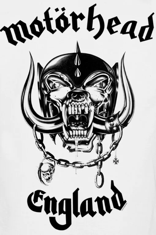 "England" T-shirt Wit Van Motörhead - Afbeelding 2