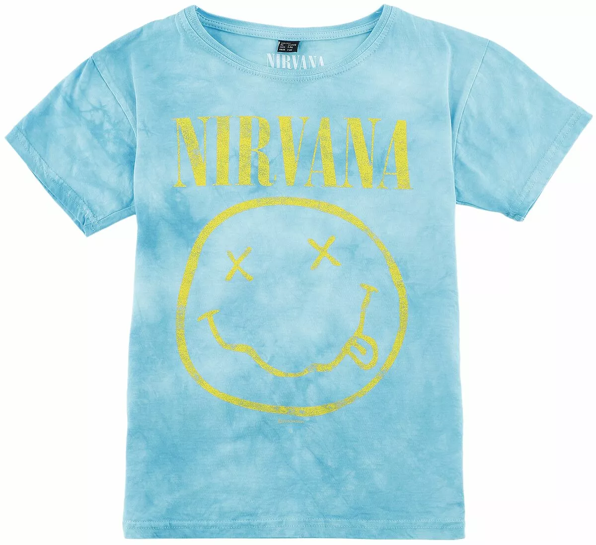 "Kids - Smiley" T-shirt Lichtblauw Van Nirvana