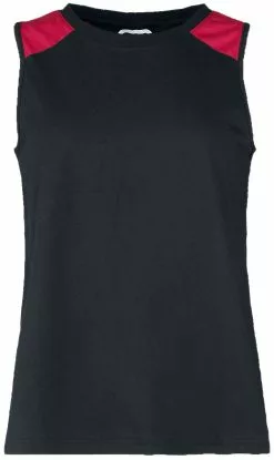 "Zwart Mouwloos Shirt" Top Zwart Van RED By EMP