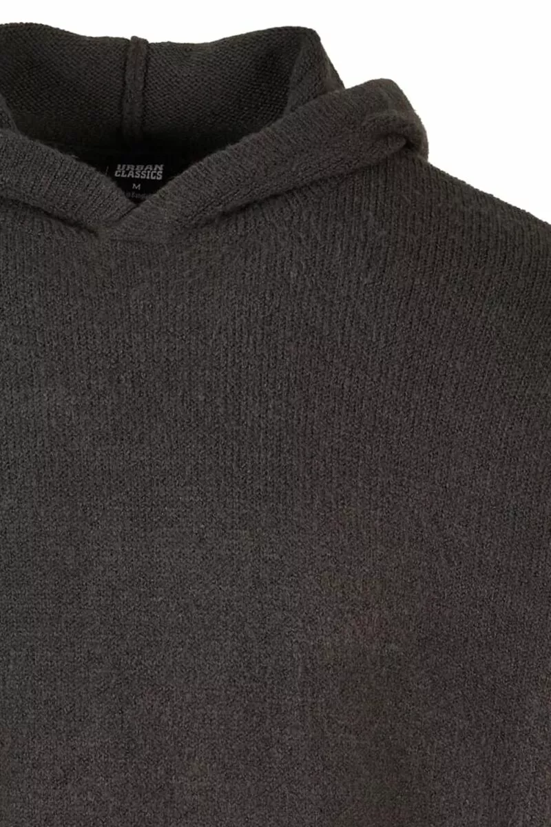 "Oversized Chunky Hoodie" Trui Met Capuchon Zwart Van Urban Classics - Afbeelding 3