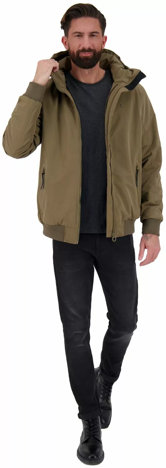 "Don AK A Jacket" Vest Met Capuchon Kaki Van Alife And Kickin - Afbeelding 4