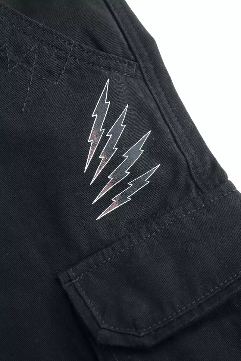 "Legershort Met Vintage EMP Logo" Korte Broek Zwart Van EMP Stage Collection - Afbeelding 3