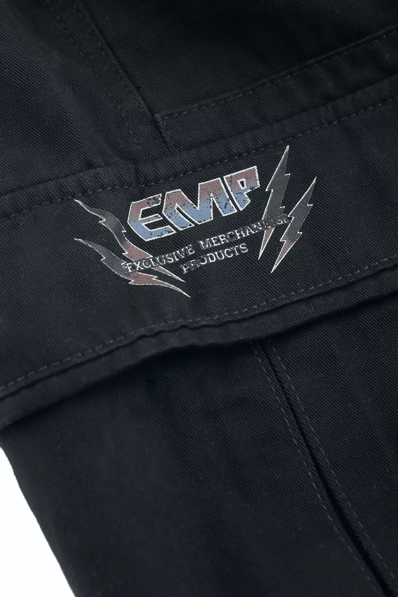 "Legershort Met Vintage EMP Logo" Korte Broek Zwart Van EMP Stage Collection - Afbeelding 4