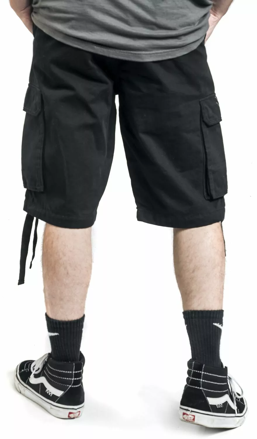 "Legershort Met Vintage EMP Logo" Korte Broek Zwart Van EMP Stage Collection - Afbeelding 7