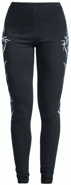 "Legging Met Runenprint" Leggings Zwart Van Black Premium By EMP