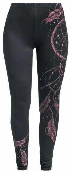 "Legging Met Dromenvanger Opdruk" Leggings Zwart Van Full Volume By EMP