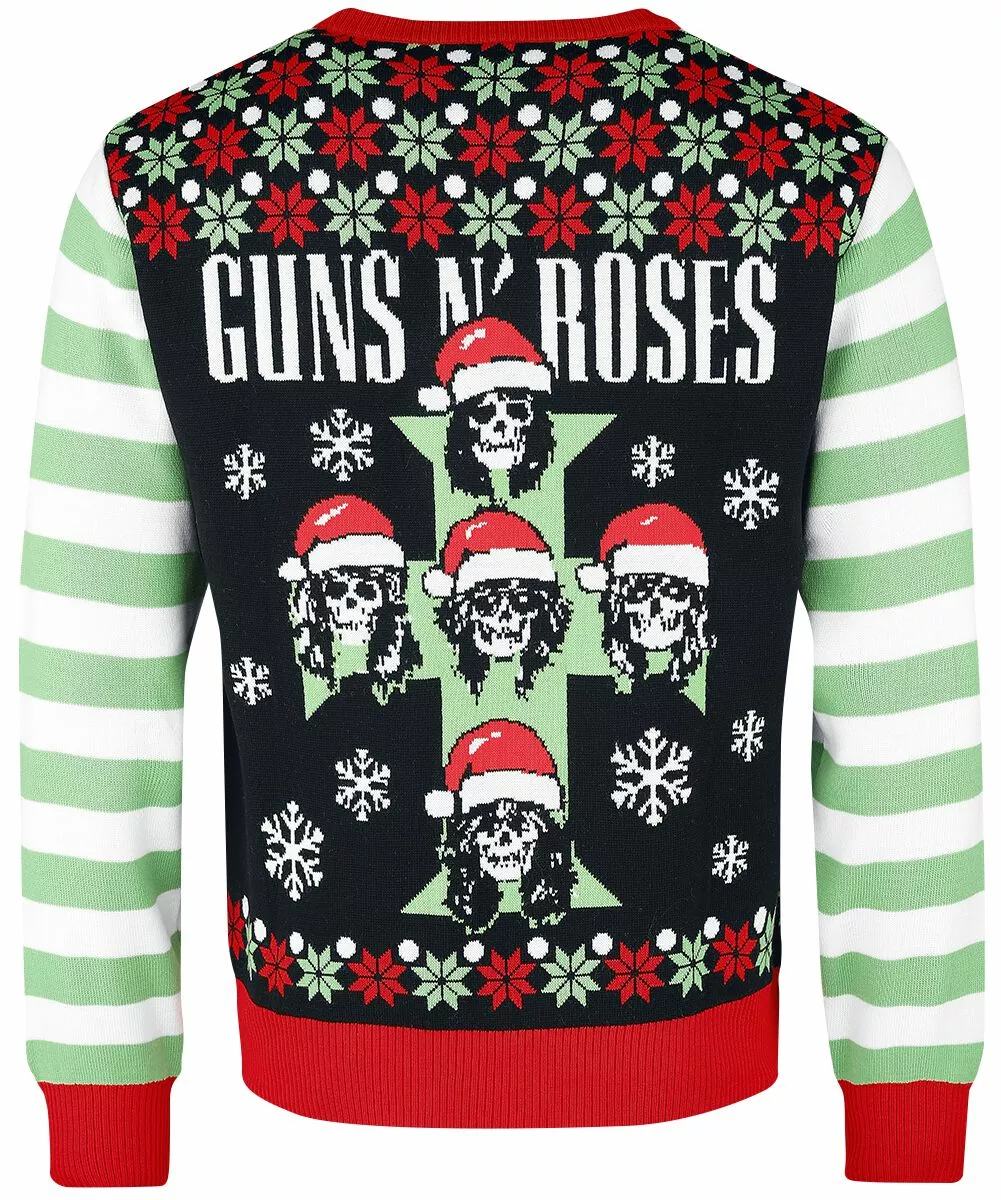 "Holiday Sweater 2022" Christmas Jumper Meerkleurig Van Guns N' Roses - Afbeelding 2