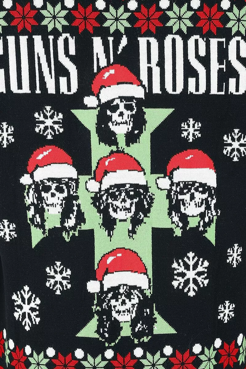 "Holiday Sweater 2022" Christmas Jumper Meerkleurig Van Guns N' Roses - Afbeelding 3