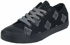 "Lage Sneakers Met Keltische Print" Sneakers Zwart Van Black Premium By EMP