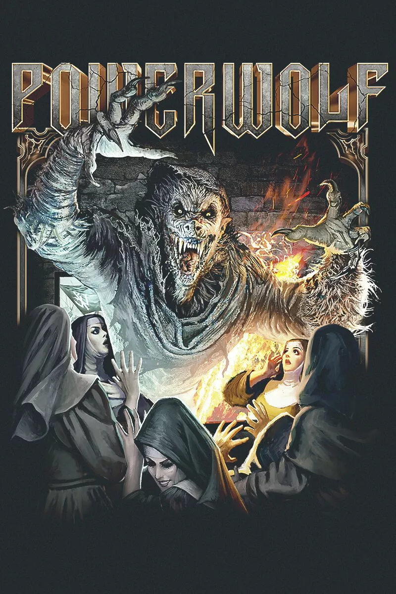 "Mass" T-shirt Zwart Van Powerwolf - Afbeelding 3