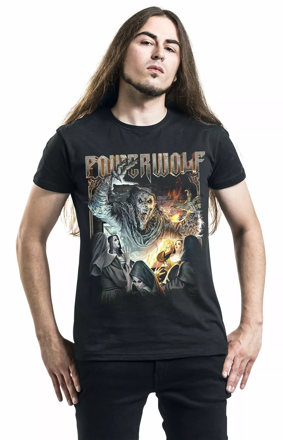 "Mass" T-shirt Zwart Van Powerwolf - Afbeelding 4
