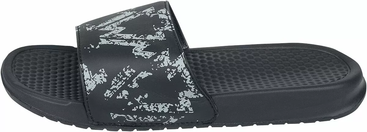 "EMP Slippers Met Ethno Print" Sandaal Zwart Van RED By EMP - Afbeelding 4