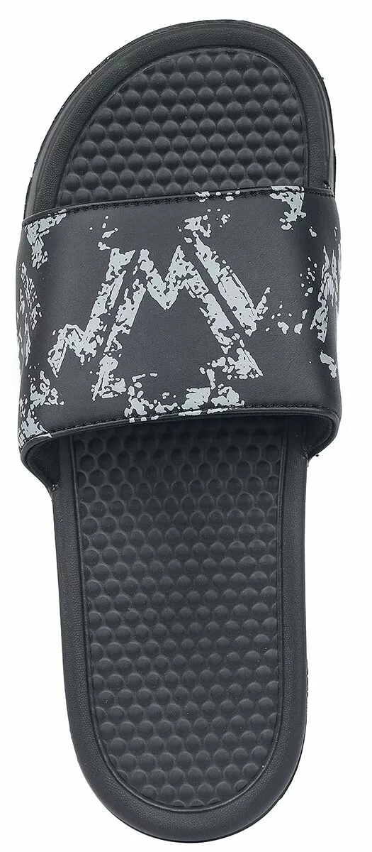 "EMP Slippers Met Ethno Print" Sandaal Zwart Van RED By EMP - Afbeelding 5