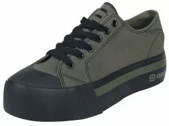 "LowCut Sneakers Met Plateauzool" Sneakers Olijf Van RED By EMP