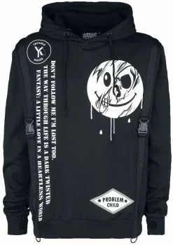 "Twisted Fantasy Hoodie" Trui Met Capuchon Zwart Van Heartless