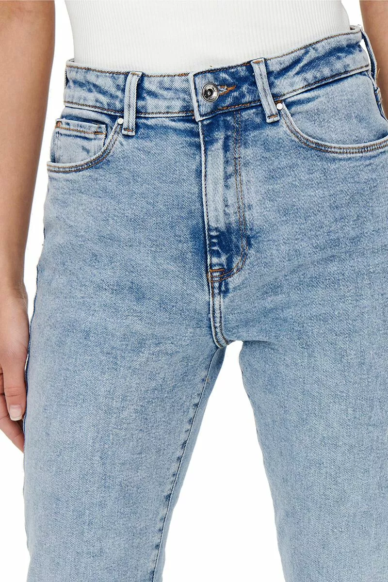 "ONLY EMILY STRETCH HW ST AK DNM CRO789NOOS" Jeans Lichtblauw Van Only - Afbeelding 3