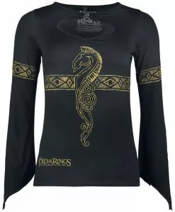 "Horse Of Rohan" Shirt Met Lange Mouwen Zwart Van The Lord Of The Rings