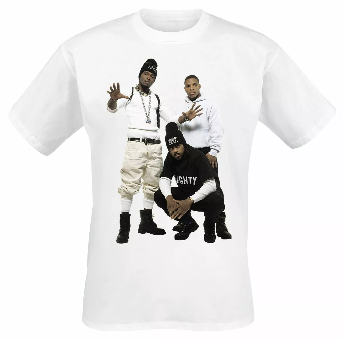 "Group Photo" T-shirt Wit Van Naughty By Nature